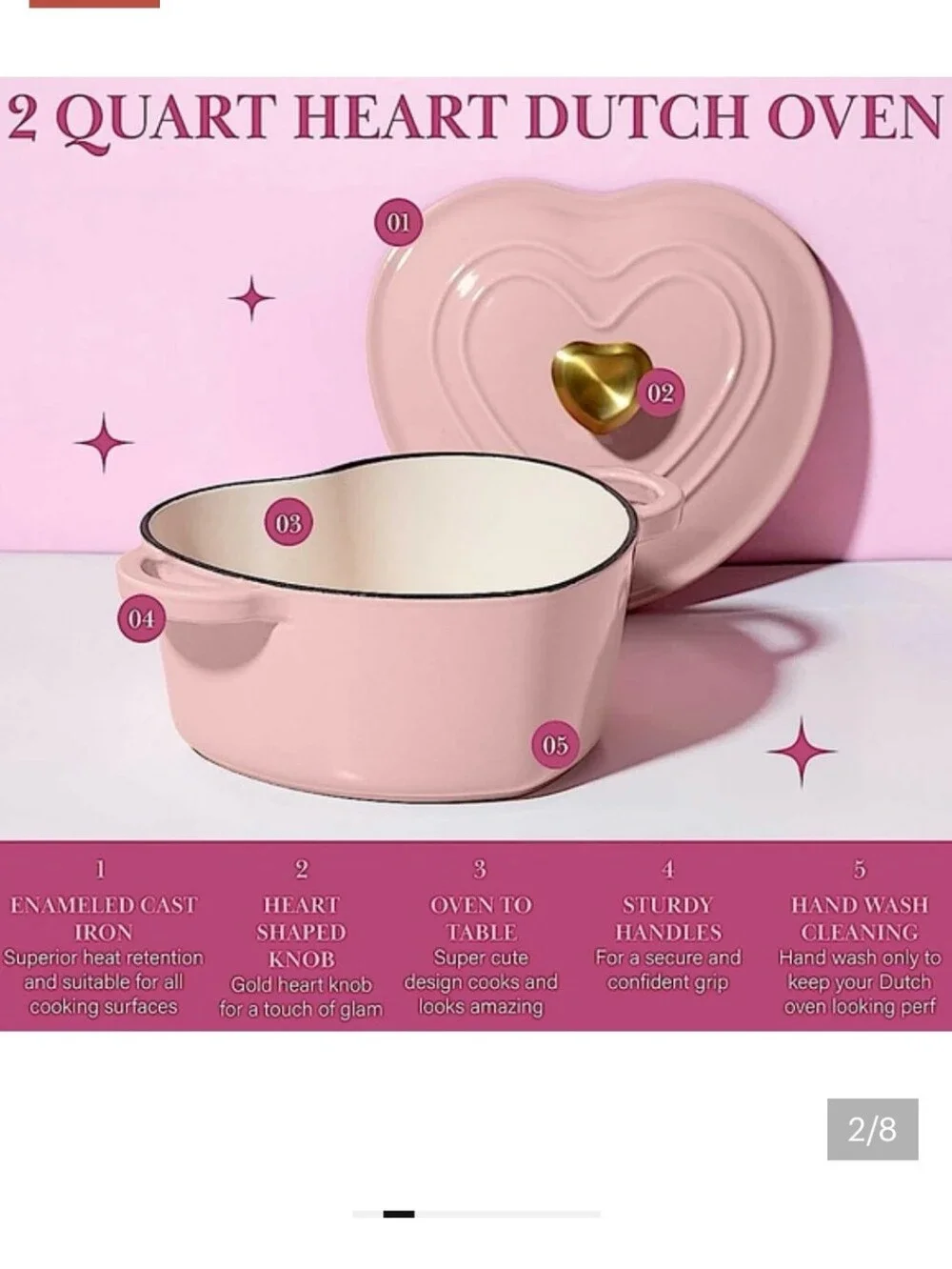 New Never Used Paris Hilton Dutch Oven